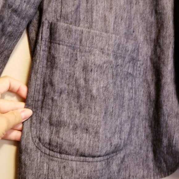 Vince Chambray Suit Blazer - Picture 7 of 8